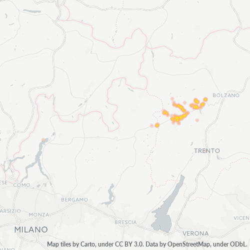 Dami ng Negosyo sa Postal Code 38020 - Bresimo, Trentino-Alto Adige/Südtirol
