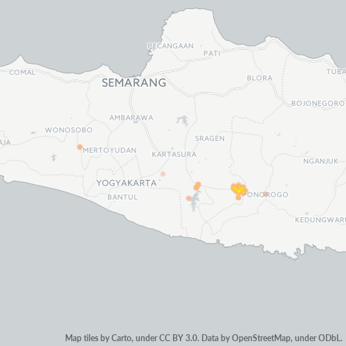 Dami ng Negosyo sa Postal Code 57695 - Wonogiri, Provinsi Jawa Tengah
