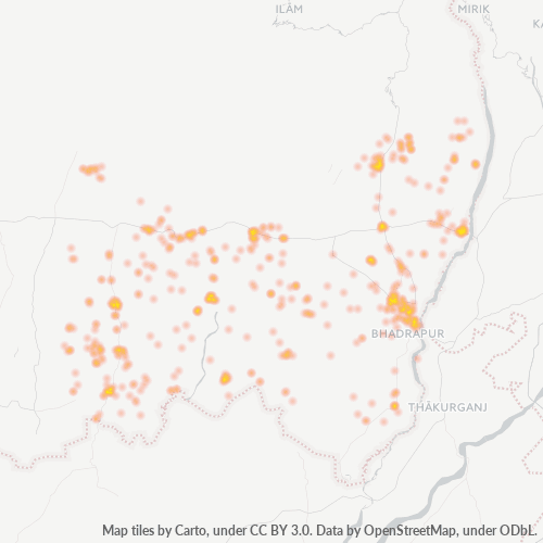 Bedrijfsconcentratie in Postcode 57200 - Nepal