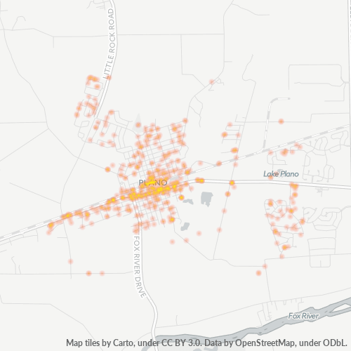 Mkusanyiko wa Biashara katika Posta 60545 - Plano, Illinois