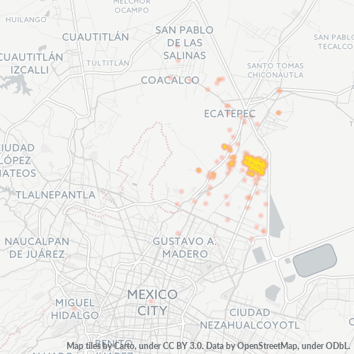 Dami ng Negosyo sa Postal Code 55100 - Ecatepec, Estado ng Mehiko