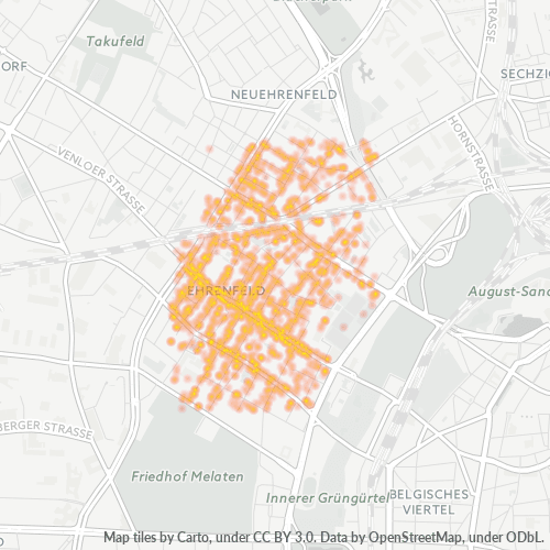 Konsentrasi Perniagaan di Poskod 50823 - Cologne, North Rhine-Westphalia