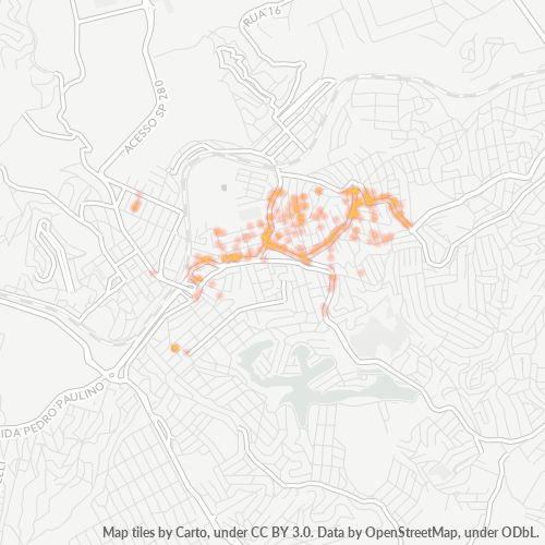 Bedrijfsconcentratie in Postcode 06654-000 - Itapevi, São Paulo (staat)