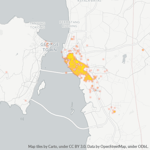 Dami ng Negosyo sa Postal Code 13600 - Perai, Pulau Pinang