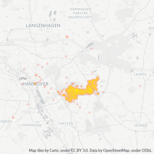 Konsentrasi Perniagaan di Poskod 30559 - Hanover, Sachsen Hilir