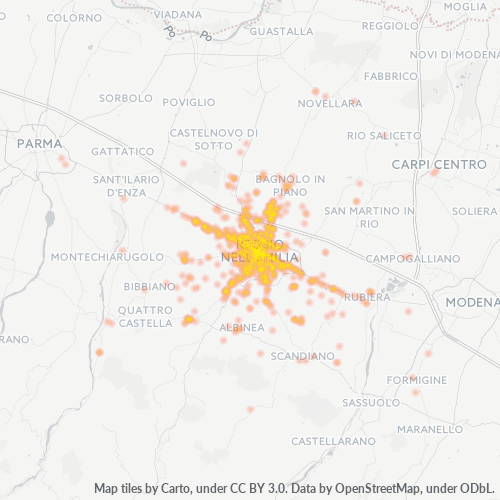 Dami ng Negosyo sa Postal Code 42100 - Italya