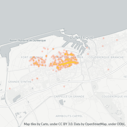 Dami ng Negosyo sa Postal Code 59430 - Saint-Pol-sur-Mer, Nord-Pas-de-Calais