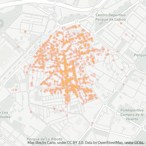 Bedrijfsconcentratie in Postcode 28921 - Alcorcón, Madrid (autonome gemeenschap)