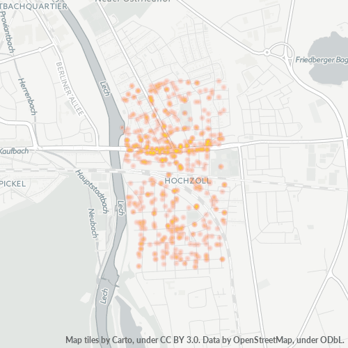 Business Concentration in Postal Code 86163 - Augsburg, Bavaria