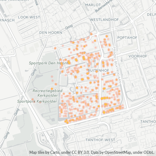 Dami ng Negosyo sa Postal Code 2625 - Delft, Provincie Zuid-Holland