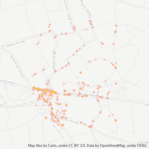Mkusanyiko wa Biashara katika Posta 17527 - Gap, Pennsylvania
