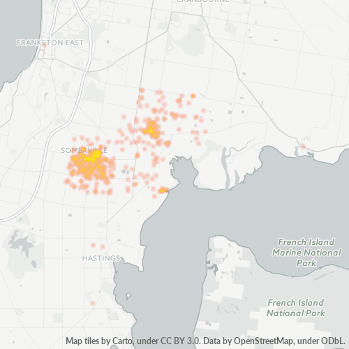 Dami ng Negosyo sa Postal Code 3912 - Somerville, Victoria