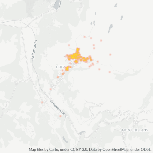 Dami ng Negosyo sa Postal Code 38750 - Huez, Rhône-Alpes