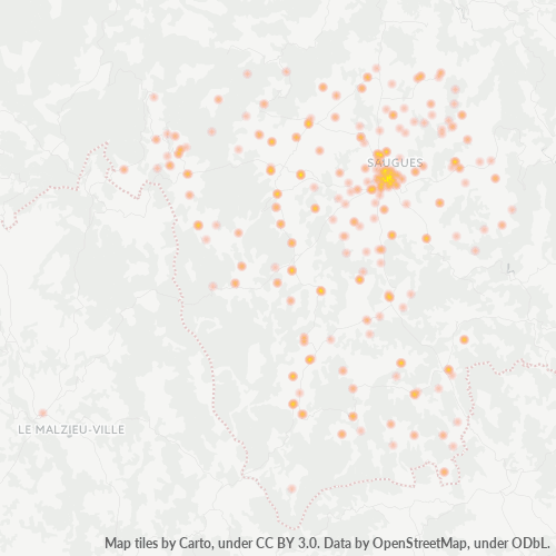 Dami ng Negosyo sa Postal Code 43170 - Venteuges, Auvergne