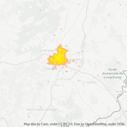 Concentració d'empreses a Codi Postal 21000 - Dijon, Borgonya