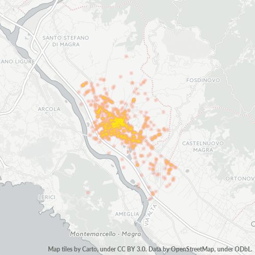 Dami ng Negosyo sa Postal Code 19038 - Italya