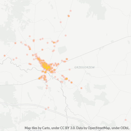 Bedrijfsconcentratie in Postcode 62-600 - Koło, Woiwodschap Groot-Polen