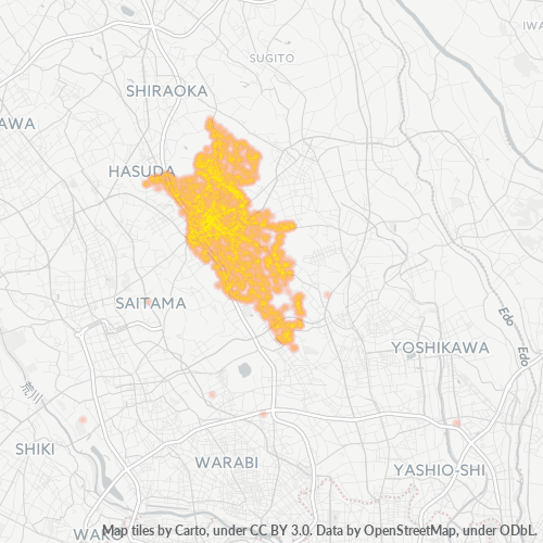 Concentrazione delle imprese in Codice Postale 339 - Saitama, Prefettura di Saitama
