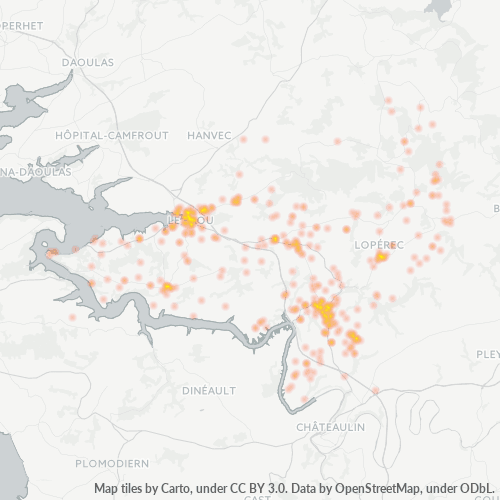 Dami ng Negosyo sa Postal Code 29590 - Le Faou, Bretanya