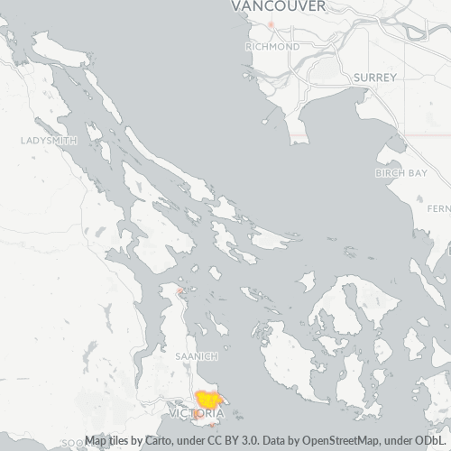 Dami ng Negosyo sa Postal Code V8P - Victoria, British Columbia