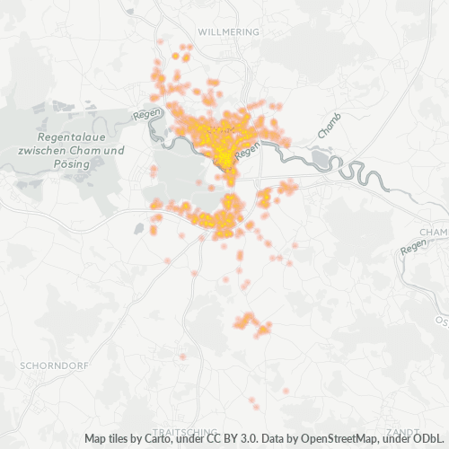 Dami ng Negosyo sa Postal Code 93413 - Cham, Baviera