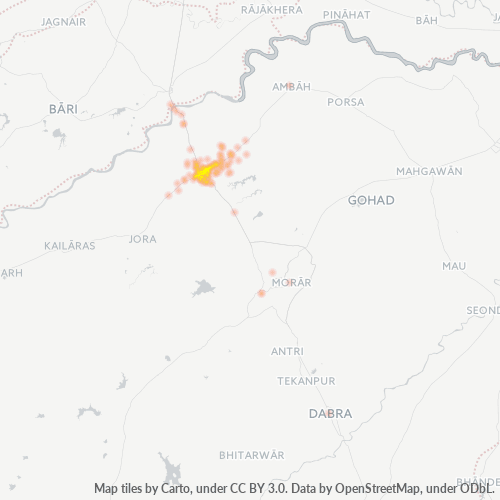 Dami ng Negosyo sa Postal Code 476001 - Morena, Madhya Pradesh