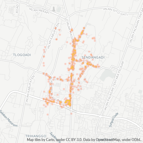 Dami ng Negosyo sa Postal Code 55285 - Yogyakarta, Daerah Istimewa Yogyakarta