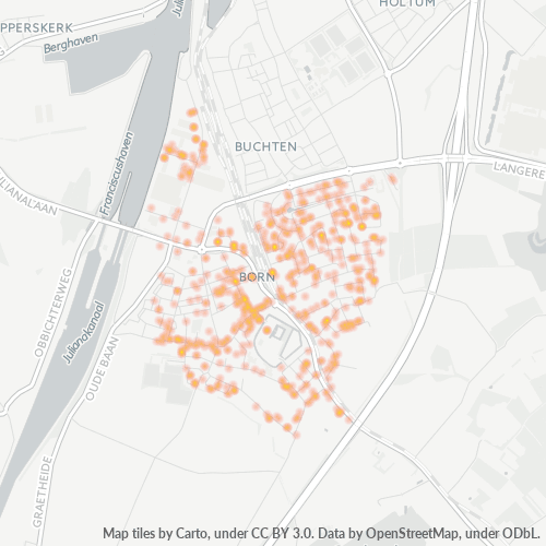 Dami ng Negosyo sa Postal Code 6121 - Born, Provincie Limburg