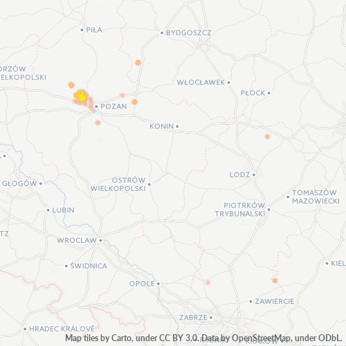 Dami ng Negosyo sa Postal Code 62-090 - Przybroda, Województwo Wielkopolskie