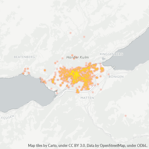 Dami ng Negosyo sa Postal Code 3800 - Unterseen, Canton de Berne