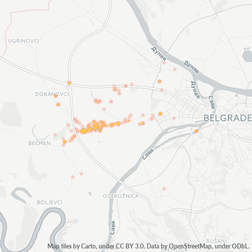 Dami ng Negosyo sa Postal Code 11271 - Surčin, Central Serbia