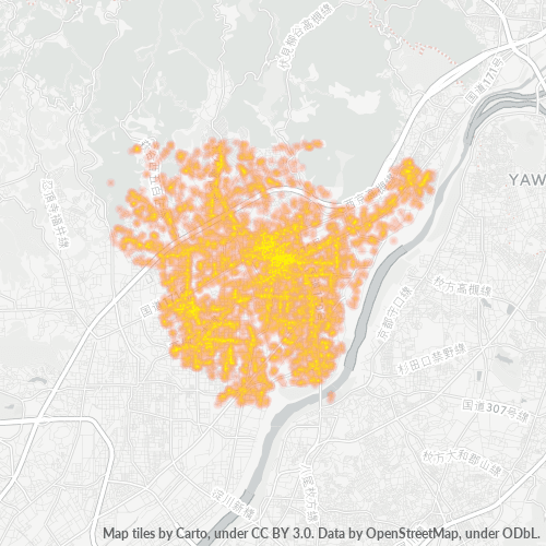 Bedrijfsconcentratie in Postcode 569 - Osaka (prefectuur)