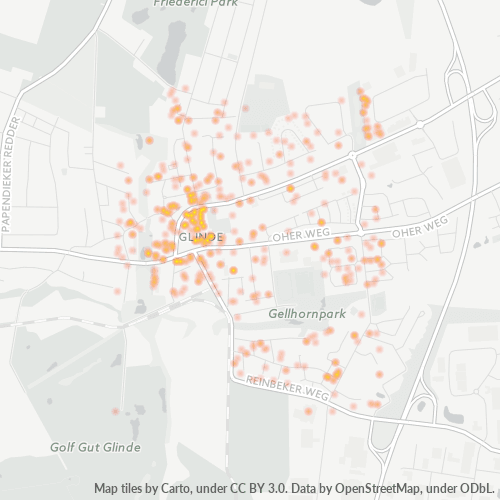 Konsentrasi Bisnis di Kode Pos 21509 - Glinde, Schleswig-Holstein