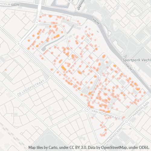 Dami ng Negosyo sa Postal Code 3554 - Utrecht, Provincie Utrecht