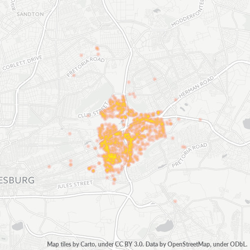 Bedrijfsconcentratie in Postcode 2007 - Germiston, Gauteng