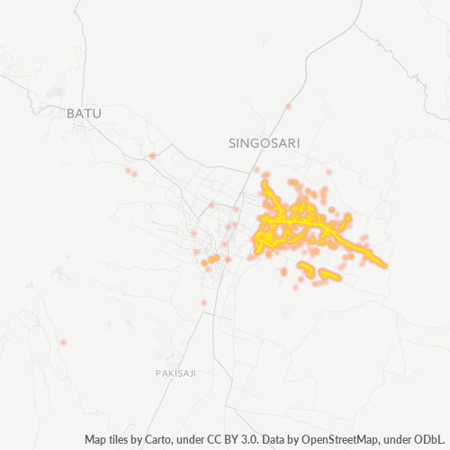 Dami ng Negosyo sa Postal Code 65154 - Malang, Silangang Java