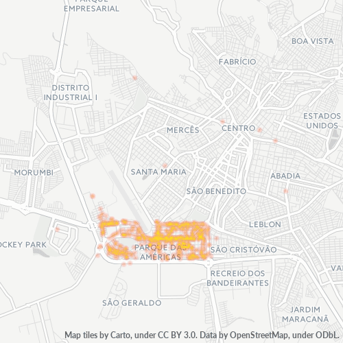 Dami ng Negosyo sa Postal Code 38045-000 - Uberaba, Minas Gerais