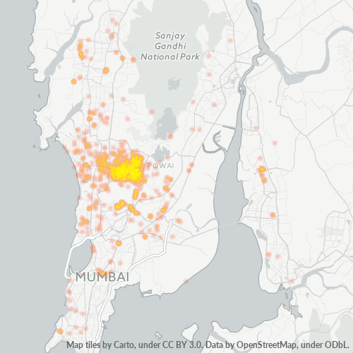 Bedrijfsconcentratie in Postcode 400059 - Bombay, Maharashtra