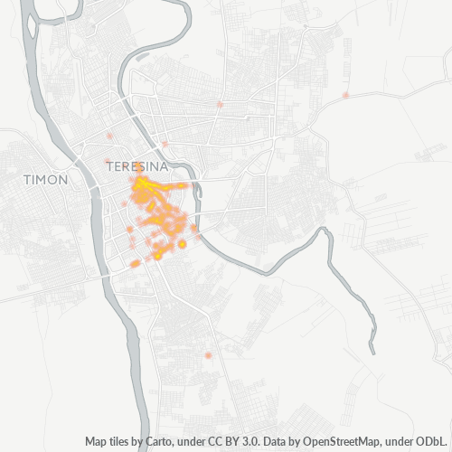 Dami ng Negosyo sa Postal Code 64017-000 - Teresina, Piauí