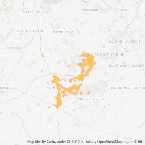 Dami ng Negosyo sa Postal Code 1470 - Genappe, Valonia
