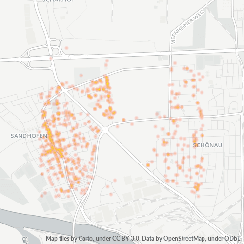 Konsentrasi Bisnis di Kode Pos 68307 - Mannheim, Baden-Württemberg