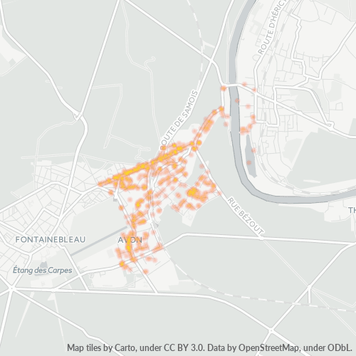 Dami ng Negosyo sa Postal Code 77210 - Samoreau, Pulo ng Pransiya