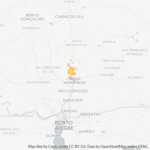 Dami ng Negosyo sa Postal Code 93900-000 - Ivoti, Rio Grande do Sul
