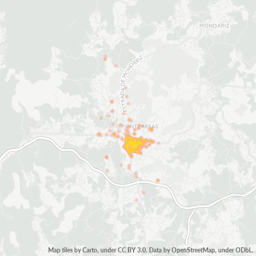 Bedrijfsconcentratie in Postcode 36860 - Angoares, Galicië (Spanje)