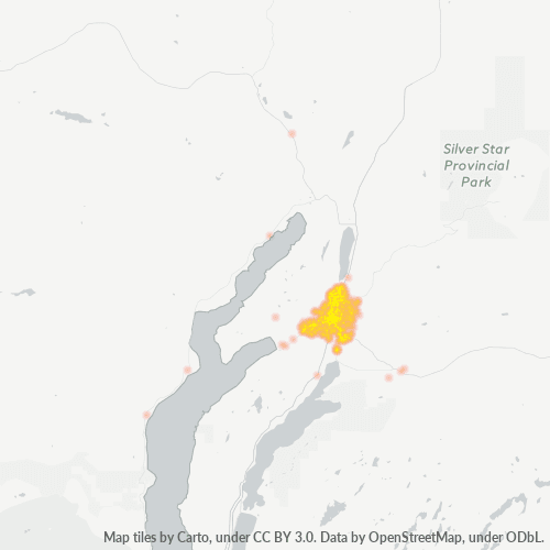 Dami ng Negosyo sa Postal Code V1T - Vernon, British Columbia