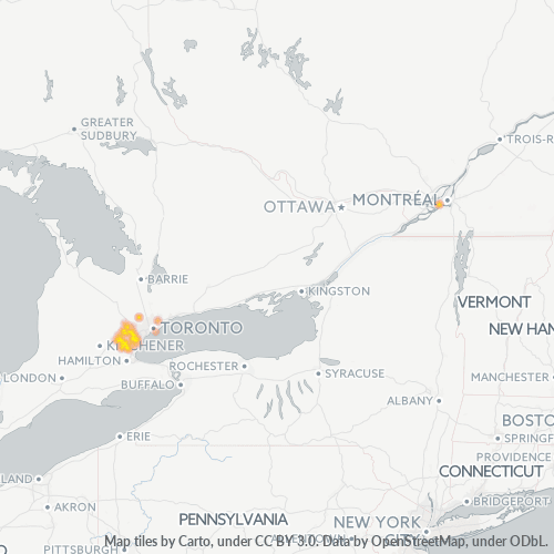 Bedrijfsconcentratie in Postcode L0P - Ontario