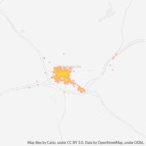 Bedrijfsconcentratie in Postcode 16400 - Tarancón, Castilië-La Mancha