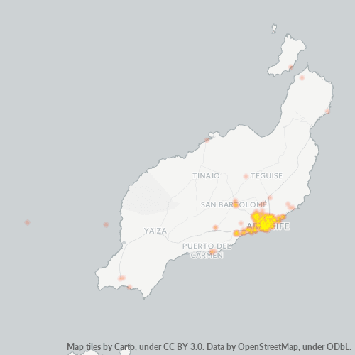Dami ng Negosyo sa Postal Code 35500 - Arrecife, Canarias