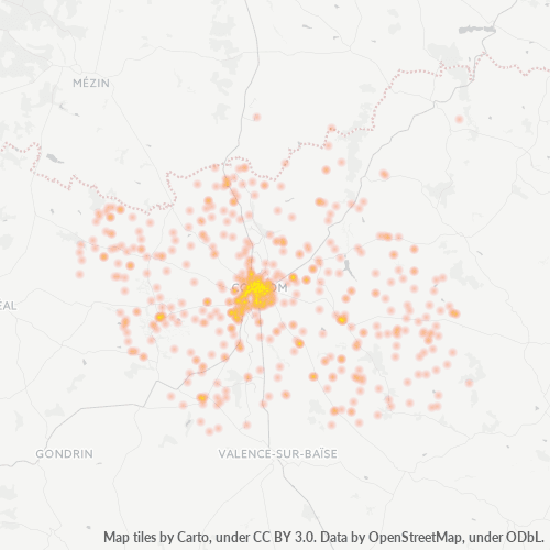 Dami ng Negosyo sa Postal Code 32100 - Saint-Orens-Pouy-Petit, Midi-Pyrénées