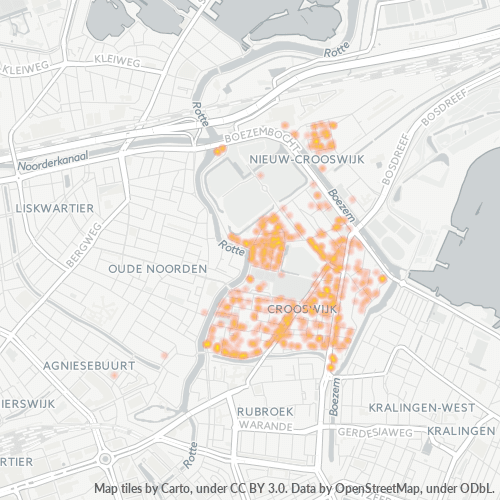 Dami ng Negosyo sa Postal Code 3034 - Rotterdam, Provincie Zuid-Holland